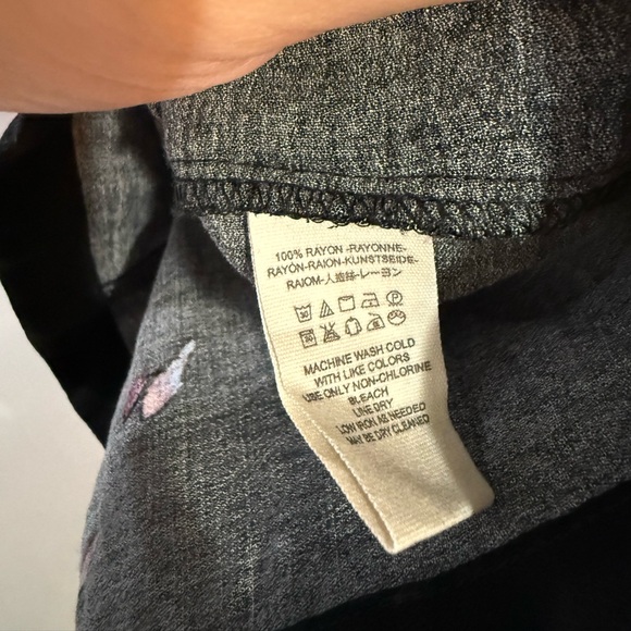 Free People Gemma Black Floral Tunic Dress - Picture 9 of 11